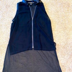 LOVE STICH a transparent blouse